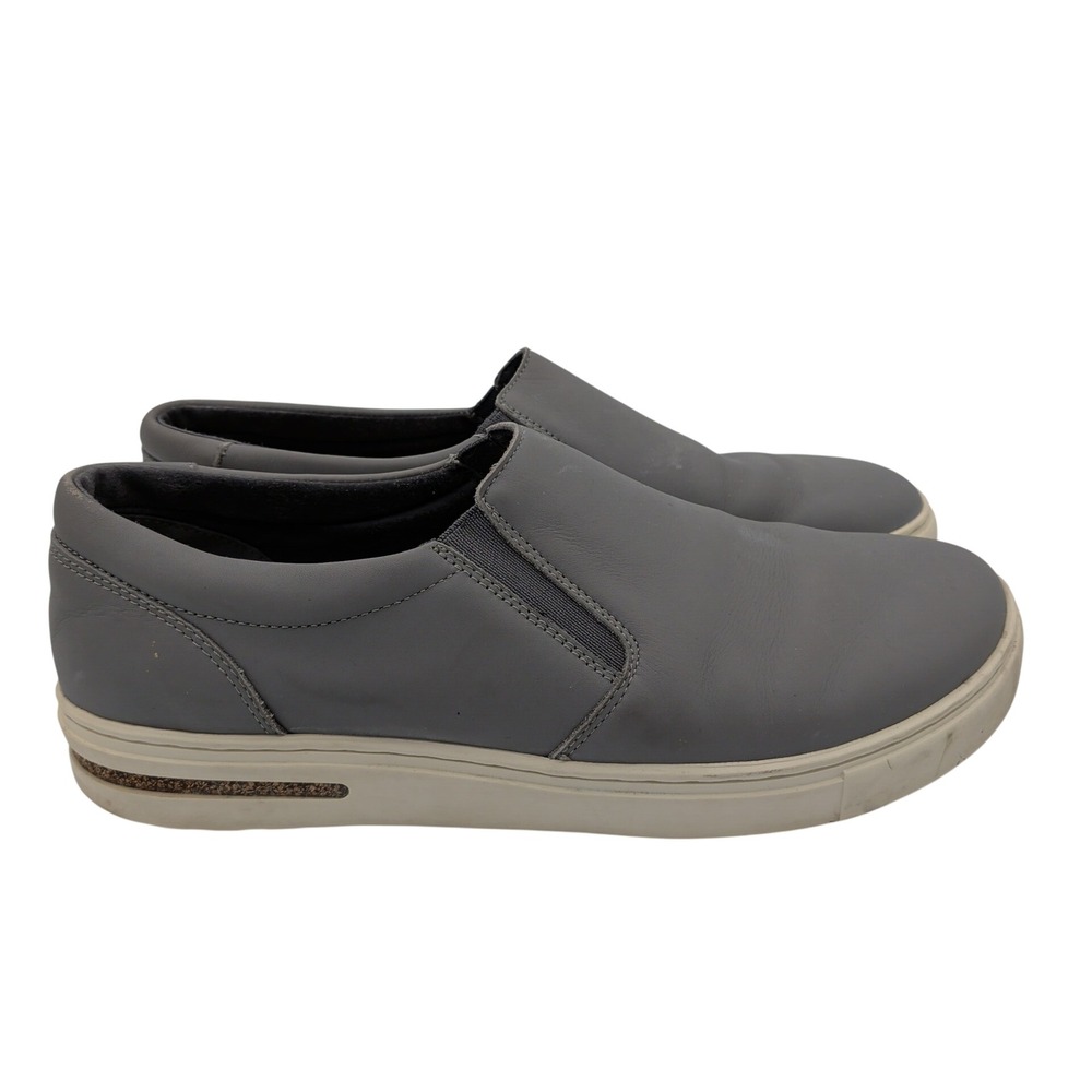 Birkenstock Oswego Grey Leather Slip On Sneakers Mens 41 L10 M8 Made in Germany
